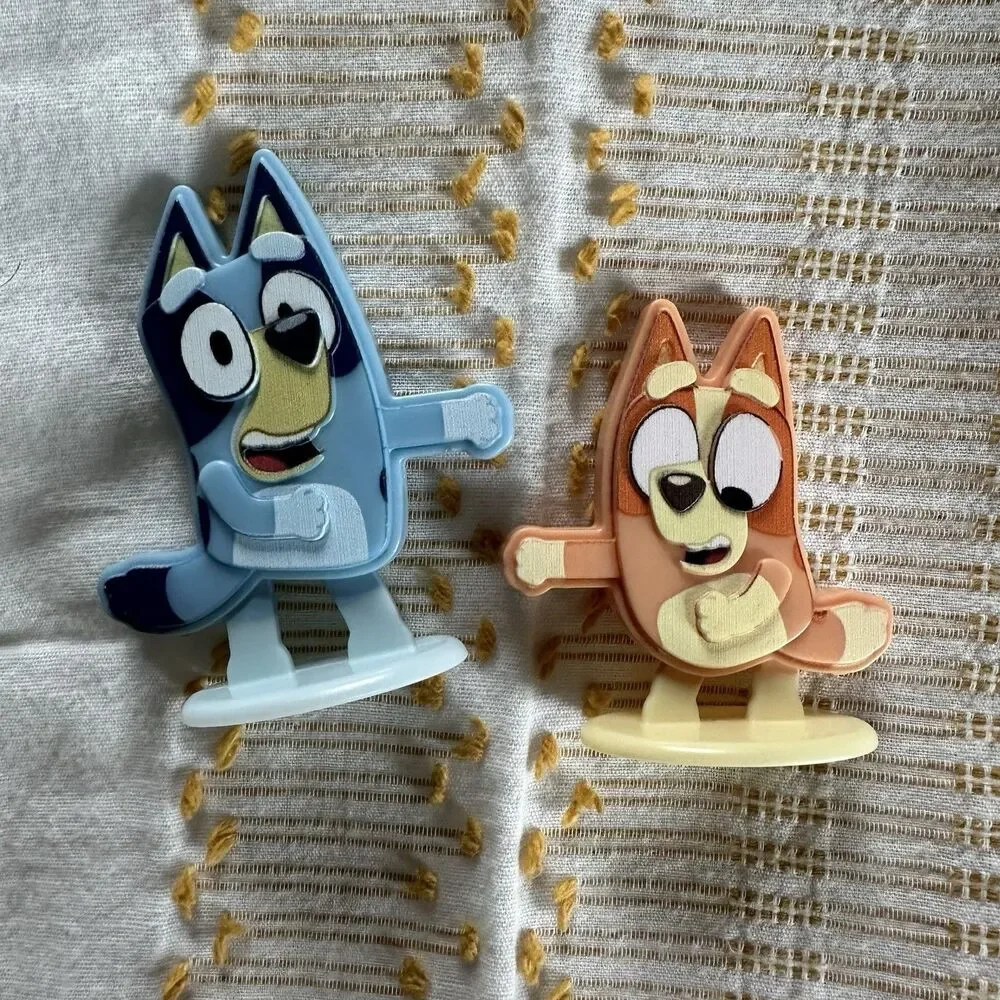 DecoSet Bluey Dance Mode Cake Toppers 2 Piece Decoration with Bingo